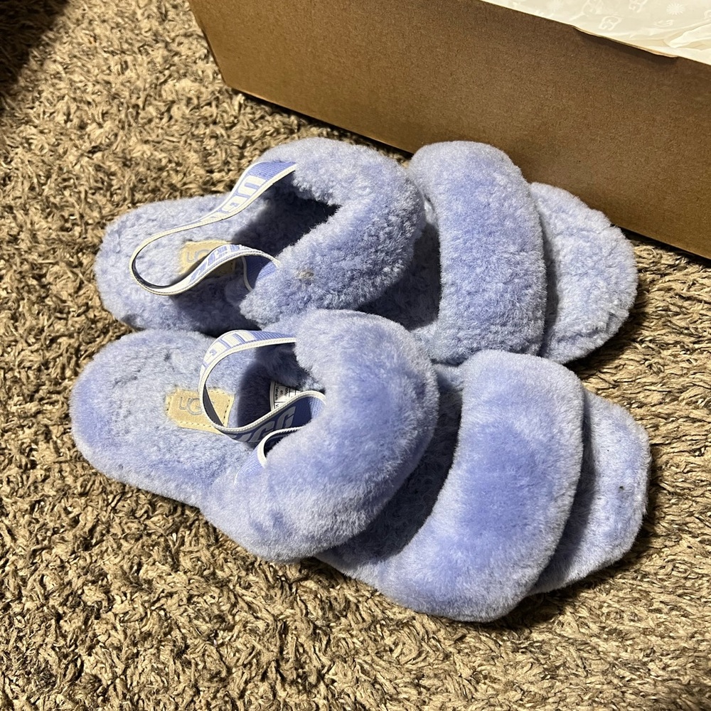 Velvet UGG sandals